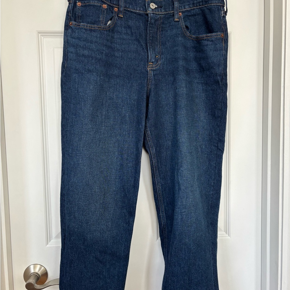 Abercrombie & Fitch Dark Blue Straight Jeans